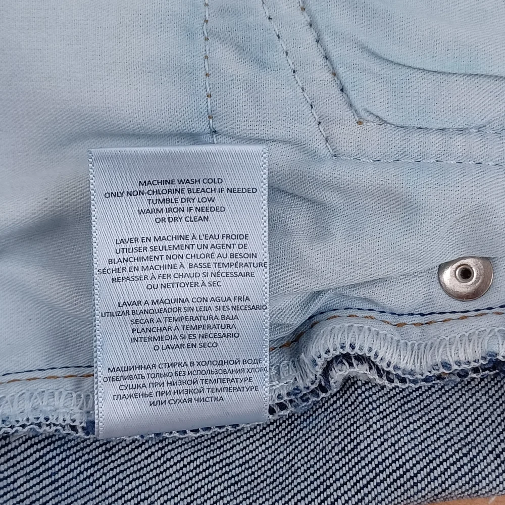RE/DONE 90's High Rise Ankle Crop Jean Size 25 Women Button Fly In Dark Rinse
